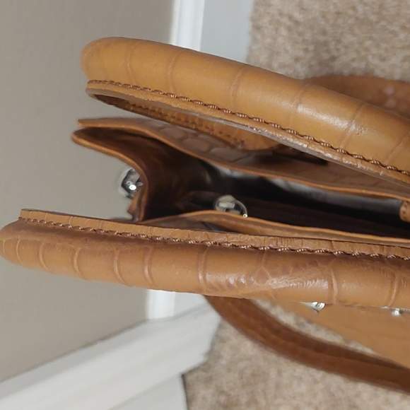 ❤️SALE! MICHAEL KORS Crocodile Embossed Hamilton Satchel - Picture 11 of 17